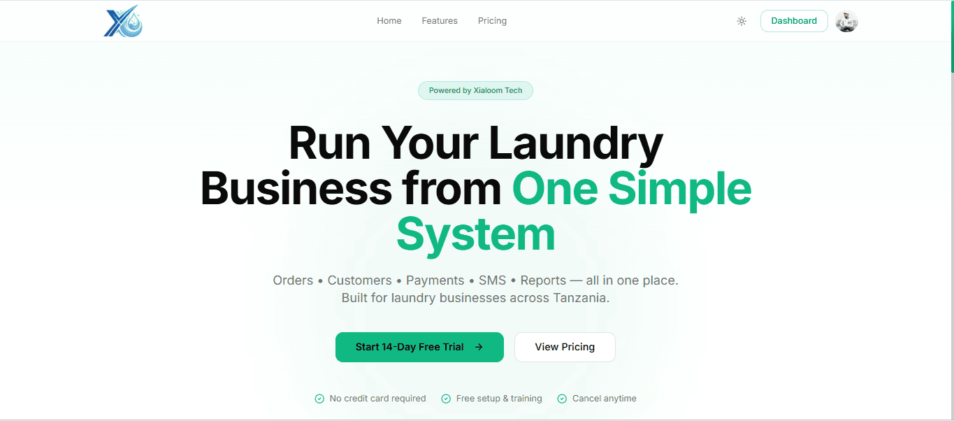 XL-Laundry Dashboard
